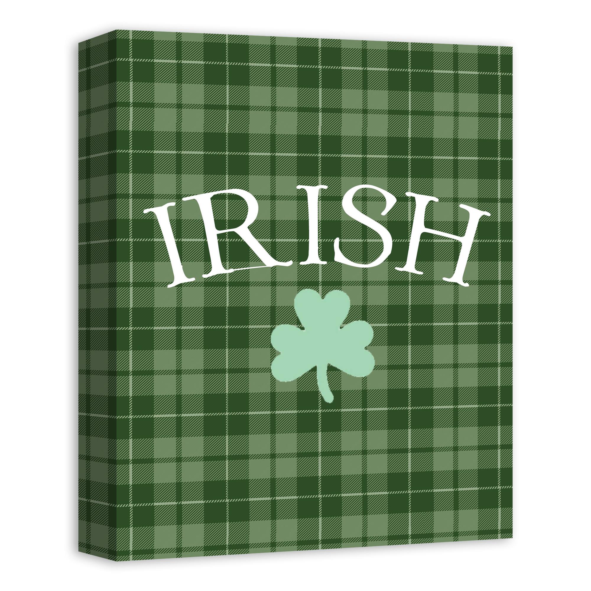 Irish Clover Green 11" x 14" Canvas Wall Art